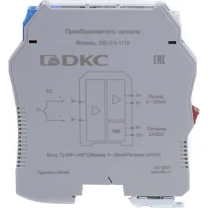 ДКС Преобразователь сигнала DSI, 1 вход TC тип T, 1 выход 4…20 мА DSI-C3-1110 DKC ДКС Преобразователь сигнала DSI, 1 вход TC тип T, 1 выход 4…20 мА DSI-C3-1110 DKC