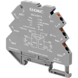 ДКС Преобразователь сигнала DSI-S, 6,2 мм 1 вход 0…20 мА, 1 выход 0…20 мА DSI-S-A3113 DKC