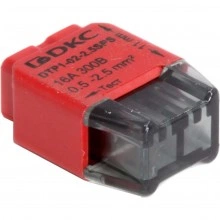 ДКС Клеммная колодка на 2 проводника до 2,5 кв. мм. на токи до 16А DTP1-02-2.5SPS DKC