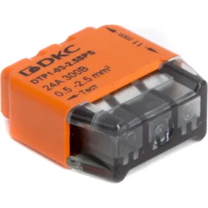 ДКС Клеммная колодка на 3 проводника до 2,5 кв. мм. на токи до 24А DTP1-03-2.5SPS DKC ДКС Клеммная колодка на 3 проводника до 2,5 кв. мм. на токи до 24А DTP1-03-2.5SPS DKC