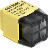 ДКС Клеммная колодка на 4 проводника до 2,5 кв. мм. на токи до 24А DTP1-04-2.5SPS DKC