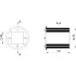 ДКС Проходка круглая, нержавеющая, D70х70 мм с проемом 40х40 мм DXF3121 DKC ДКС Проходка круглая, нержавеющая, D70х70 мм с проемом 40х40 мм DXF3121 DKC