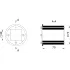 ДКС Проходка круглая, нержавеющая, D75х70 мм с проемом 40х40 мм DXF3122 DKC ДКС Проходка круглая, нержавеющая, D75х70 мм с проемом 40х40 мм DXF3122 DKC