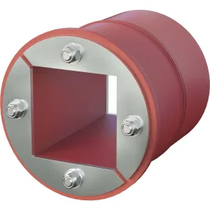 ДКС Проходка круглая, нержавеющая, D125х70 мм с проемом 80х80 мм DXF3124 DKC ДКС Проходка круглая, нержавеющая, D125х70 мм с проемом 80х80 мм DXF3124 DKC