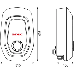 ДКС Зарядная станция переменного тока (AC) - EOS Charge 22kW T2C с кабелем5m - RFID -WiFi - LAN - Power Meter EC22CMETS DKC ДКС Зарядная станция переменного тока (AC) - EOS Charge 22kW T2C с кабелем5m - RFID -WiFi - LAN - Power Meter EC22CMETS DKC