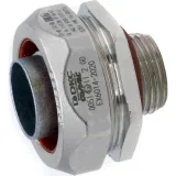 ДКС Взрывозащищенная Ex e муфта металлорукав-коробка. DN12 мм. M16х1,5.Никелированная латунь. IP66/67 EX6014-16A DKC