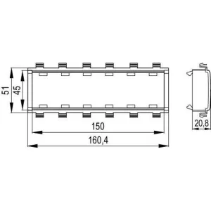 ДКС Каркас 6 мод Viva In-liner Front белый F0003A DKC ДКС Каркас 6 мод Viva In-liner Front белый F0003A DKC