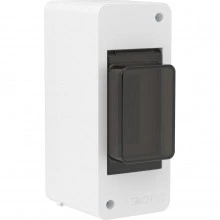 ДКС Щиток 2 мод настенный FRAME, белый, с тонированной дверцей F02W0WD DKC