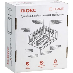 ДКС Щиток 8 мод настенный FRAME, белый, с тонированной дверцей, с 2 шинами PEN на 6 и 8 отв. F08W1WD DKC ДКС Щиток 8 мод настенный FRAME, белый, с тонированной дверцей, с 2 шинами PEN на 6 и 8 отв. F08W1WD DKC