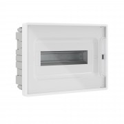 ДКС Щиток 12 мод встраиваемый для полых стен FRAME, белый, с прозрачной дверцей, с 2 шинами PEN на 6 и 8 отв. F12B3WT DKC