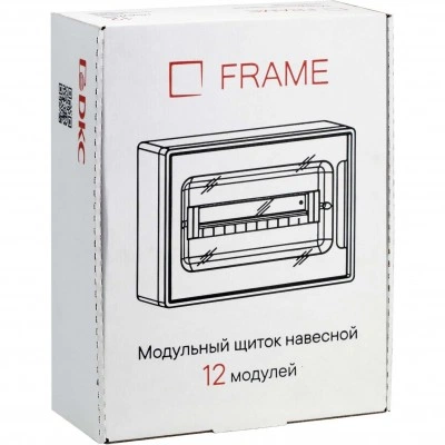 ДКС Щиток 12 мод настенный FRAME, белый, с тонированной дверцей, с 2 шинами PEN на 6 и 8 отв. F12W1WD DKC ДКС Щиток 12 мод настенный FRAME, белый, с тонированной дверцей, с 2 шинами PEN на 6 и 8 отв. F12W1WD DKC