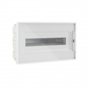 ДКС Щиток 18 мод встраиваемый FRAME, белый, с прозрачной дверцей, с 2 шинами PEN на 8 и 10 отв. F18B1WT DKC