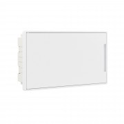 ДКС Щиток 18 мод встраиваемый FRAME, белый, с белой дверцей, с 2 шинами PEN на 8 и 10 отв. F18B1WW DKC