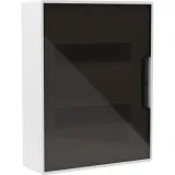 ДКС Щиток 24 мод настенный FRAME, белый, с тонированной дверцей, с 4 шинами PEN (2шт на 8 отв. и 2шт на 6 отв) F24W1WD DKC
