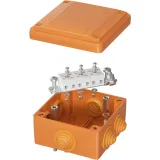 ДКС Коробка пластиковая FS с кабельными вводами и клеммниками, IP55,100х100х50 мм, 5р, 450V, 10A, 6 мм2 FSB11506 DKC