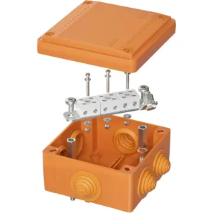 ДКС Коробка пластиковая FS с кабельными вводами и клеммниками, IP55, 100х100х50 мм, 6р, 450V, 6A, 4 мм2 FSB11604 DKC ДКС Коробка пластиковая FS с кабельными вводами и клеммниками, IP55, 100х100х50 мм, 6р, 450V, 6A, 4 мм2 FSB11604 DKC