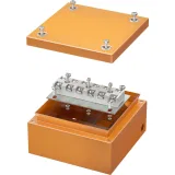 ДКС Коробка стальная FS с гладкими стенками и клеммниками, IP66, 150х150х80 мм, 6р, 450V, 32A, 10 мм2, нерж.контакт FSK30610 DKC