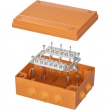 ДКС Коробка пластиковая FS с кабельными вводами и клеммниками, IP55, 240х190х90 мм, 12р, 450V, 32A, 10 мм2 FSK411210 DKC