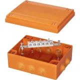 ДКС Коробка пластиковая FS с кабельными вводами и клеммниками, IP55, 240x190x90 мм, 6р, 450V, 32A, 10 мм2, нерж.контакт FSK41610 DKC