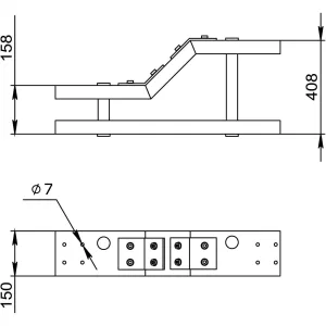ДКС Переходник левосторонний Н=150, B=400, В1=150, стеклопластик GLL15415R DKC ДКС Переходник левосторонний Н=150, B=400, В1=150, стеклопластик GLL15415R DKC