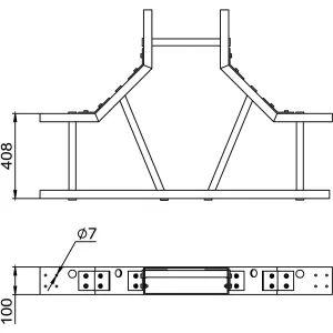 ДКС Т-ответвитель 400x100, стеклопластик GLT91040R DKC ДКС Т-ответвитель 400x100, стеклопластик GLT91040R DKC