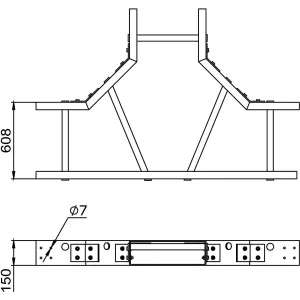 ДКС Т-ответвитель 600x150, стеклопластик GLT91560R DKC ДКС Т-ответвитель 600x150, стеклопластик GLT91560R DKC