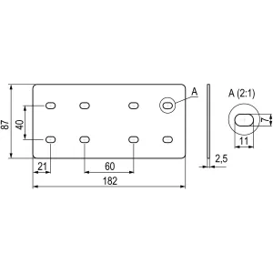 ДКС Соединительная пластина Н=100 мм, INOX 316L GPG01000I DKC ДКС Соединительная пластина Н=100 мм, INOX 316L GPG01000I DKC