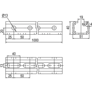 ДКС C-профиль 51х40х4 L1000, нержавеющая сталь AISI 304 IBPM5110C DKC ДКС C-профиль 51х40х4 L1000, нержавеющая сталь AISI 304 IBPM5110C DKC