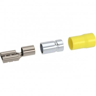 ДКС Наконечник-разъем плоский, розетка 4.8x0.8, изолированный фланец, для кабеля сечением до 6.0кв.мм IFCS-6.0-4.8-8 DKC ДКС Наконечник-разъем плоский, розетка 4.8x0.8, изолированный фланец, для кабеля сечением до 6.0кв.мм IFCS-6.0-4.8-8 DKC