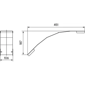 ДКС Крышка на угол вертикальный внешний 45 градусов 50х100, R600, 1,0 мм, AISI 304 IKLPV6510C DKC ДКС Крышка на угол вертикальный внешний 45 градусов 50х100, R600, 1,0 мм, AISI 304 IKLPV6510C DKC