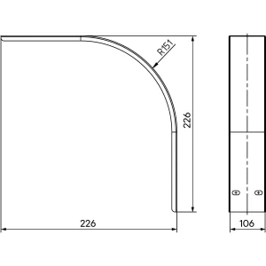 ДКС Крышка на угол вертикальный внешний 90° 30х100 мм, толщ. 0.8 мм, AISI 304 IKSOL310C DKC ДКС Крышка на угол вертикальный внешний 90° 30х100 мм, толщ. 0.8 мм, AISI 304 IKSOL310C DKC