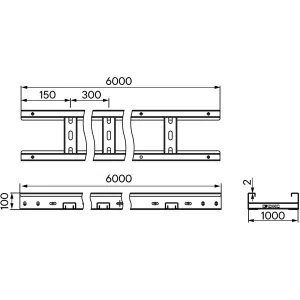 ДКС Лоток лестничный 100х1000х6000, 2 мм, AISI304 ILH610100C DKC ДКС Лоток лестничный 100х1000х6000, 2 мм, AISI304 ILH610100C DKC