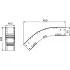 ДКС Угол вертикальный внешний 45 градусов 50х900, R300, 1,5 мм, AISI 304 ILPM3590C DKC ДКС Угол вертикальный внешний 45 градусов 50х900, R300, 1,5 мм, AISI 304 ILPM3590C DKC