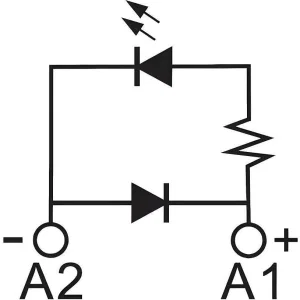 ДКС Модуль индикации и защиты, LED зеленый+диод (A1+), 110-240V DC IMD-LD3G DKC ДКС Модуль индикации и защиты, LED зеленый+диод (A1+), 110-240V DC IMD-LD3G DKC