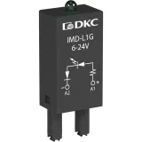ДКС Модуль индикации и защиты, LED зеленый+диод, 6-24V DC IMD-LDD1G DKC