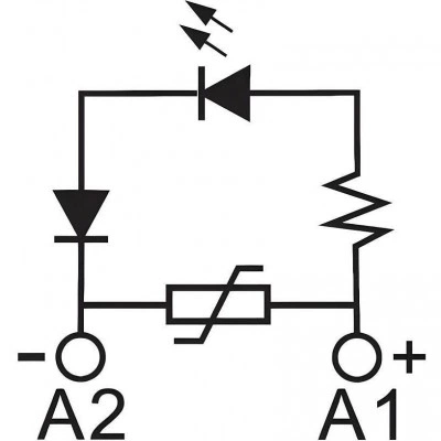 ДКС Модуль индикации и защиты, LED зеленый+Варистор (A1+), 120V AC/DC IMD-LV3G DKC ДКС Модуль индикации и защиты, LED зеленый+Варистор (A1+), 120V AC/DC IMD-LV3G DKC