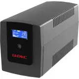 ДКС Линейно-интерактивный ИБП серии Info LCD, 1200 ВА/720 Вт, 1/1, 4xIEC C13, USB + RJ45, LCD, 2x7Aч INFOLCD1200I DKC