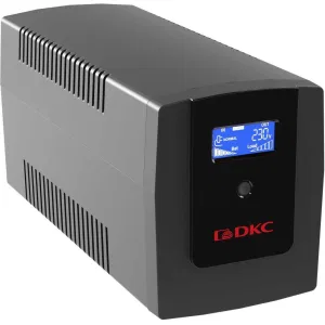 ДКС Линейно-интерактивный ИБП серии Info LCD, 1200 ВА/720 Вт, 1/1, 4xIEC C13, USB + RJ45, LCD, 2x7Aч INFOLCD1200I DKC ДКС Линейно-интерактивный ИБП серии Info LCD, 1200 ВА/720 Вт, 1/1, 4xIEC C13, USB + RJ45, LCD, 2x7Aч INFOLCD1200I DKC