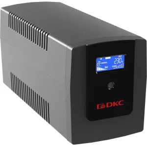 ДКС Линейно-интерактивный ИБП серии Info LCD, 1500 ВА/900 Вт, 1/1, 3xSchuko, USB + RJ45, LCD, 2x8Aч INFOLCD1500S DKC ДКС Линейно-интерактивный ИБП серии Info LCD, 1500 ВА/900 Вт, 1/1, 3xSchuko, USB + RJ45, LCD, 2x8Aч INFOLCD1500S DKC