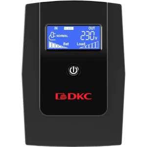 ДКС Линейно-интерактивный ИБП серии Info LCD, 600 ВА/360 Вт, 1/1, 3xIEC C13, USB + RJ45, LCD, 1x7Aч INFOLCD600I DKC ДКС Линейно-интерактивный ИБП серии Info LCD, 600 ВА/360 Вт, 1/1, 3xIEC C13, USB + RJ45, LCD, 1x7Aч INFOLCD600I DKC
