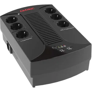ДКС Линейно-интерактивный ИБП серии Info PDU, 600 ВА/360 Вт, 1/1, 6xSchuko, USB для зарядки (2), USB + RJ11, 1x7Aч INFOPDU600 DKC ДКС Линейно-интерактивный ИБП серии Info PDU, 600 ВА/360 Вт, 1/1, 6xSchuko, USB для зарядки (2), USB + RJ11, 1x7Aч INFOPDU600 DKC
