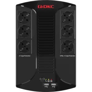 ДКС Линейно-интерактивный ИБП серии Info PDU, 600 ВА/360 Вт, 1/1, 6xSchuko, USB для зарядки (2), USB + RJ11, 1x7Aч INFOPDU600 DKC ДКС Линейно-интерактивный ИБП серии Info PDU, 600 ВА/360 Вт, 1/1, 6xSchuko, USB для зарядки (2), USB + RJ11, 1x7Aч INFOPDU600 DKC