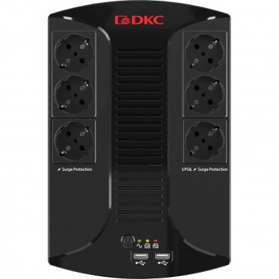 ДКС Линейно-интерактивный ИБП серии Info PDU, 800 ВА/480 Вт, 1/1, 6xSchuko, USB для зарядки (2), USB + RJ11, 1x8Aч INFOPDU800 DKC ДКС Линейно-интерактивный ИБП серии Info PDU, 800 ВА/480 Вт, 1/1, 6xSchuko, USB для зарядки (2), USB + RJ11, 1x8Aч INFOPDU800 DKC