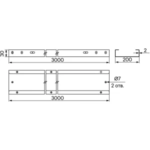 ДКС Лоток неперфорированный 30х200х3000, 2 мм, INOX304 INH320C DKC ДКС Лоток неперфорированный 30х200х3000, 2 мм, INOX304 INH320C DKC
