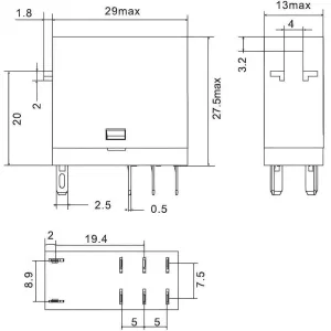 ДКС Реле миниатюрное промышленное, 2CO, ком. ток 8А, AgSnO2, напряжение 115V AC, опция: светодиод IR-115AC-2CO DKC ДКС Реле миниатюрное промышленное, 2CO, ком. ток 8А, AgSnO2, напряжение 115V AC, опция: светодиод IR-115AC-2CO DKC