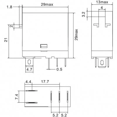 ДКС Реле миниатюрное промышленное, 1CO, ком. ток 12А, AgSnO2, напряжение 12V DC, опция: светодиод IR-12DC-1CO DKC ДКС Реле миниатюрное промышленное, 1CO, ком. ток 12А, AgSnO2, напряжение 12V DC, опция: светодиод IR-12DC-1CO DKC