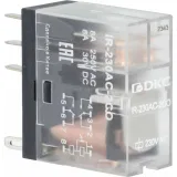 ДКС Реле миниатюрное промышленное, 2CO, ком. ток 8А, AgSnO2, напряжение 12V DC, опция: светодиод IR-12DC-2CO DKC