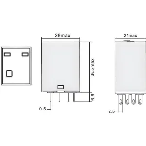 ДКС Реле миниатюрное промышленное общего назначения, 4CO, ком. ток 5А,AgSnO2, напряжение 220V DC, опция: светодиод IR-220DC-4CO DKC ДКС Реле миниатюрное промышленное общего назначения, 4CO, ком. ток 5А,AgSnO2, напряжение 220V DC, опция: светодиод IR-220DC-4CO DKC