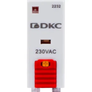 ДКС Реле миниатюрное промышленное, 2CO, ком. ток 8А, AgSnO2, напряжение 230V AC, опция: тест-кнопка+светодиод IR-230AC-2CO-D DKC ДКС Реле миниатюрное промышленное, 2CO, ком. ток 8А, AgSnO2, напряжение 230V AC, опция: тест-кнопка+светодиод IR-230AC-2CO-D DKC