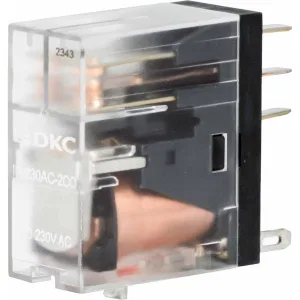 ДКС Реле миниатюрное промышленное, 2CO, ком. ток 8А, AgSnO2, напряжение 230V AC, опция: светодиод IR-230AC-2CO DKC ДКС Реле миниатюрное промышленное, 2CO, ком. ток 8А, AgSnO2, напряжение 230V AC, опция: светодиод IR-230AC-2CO DKC